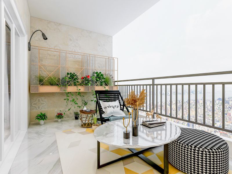Balcony Tile Installation detail