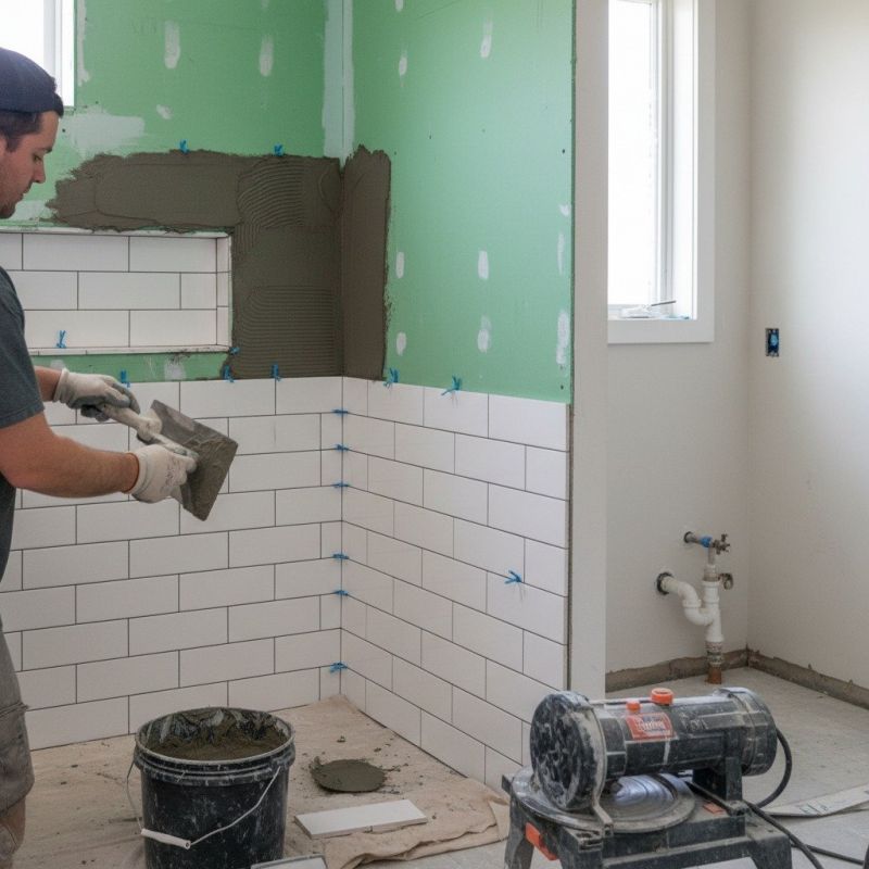 Bathroom Tile Installation detail