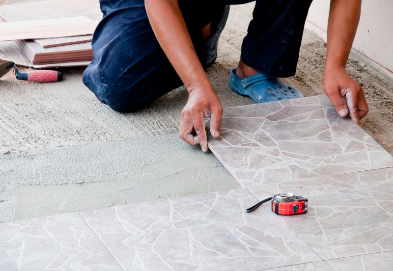 Hearth Tile Installation detail