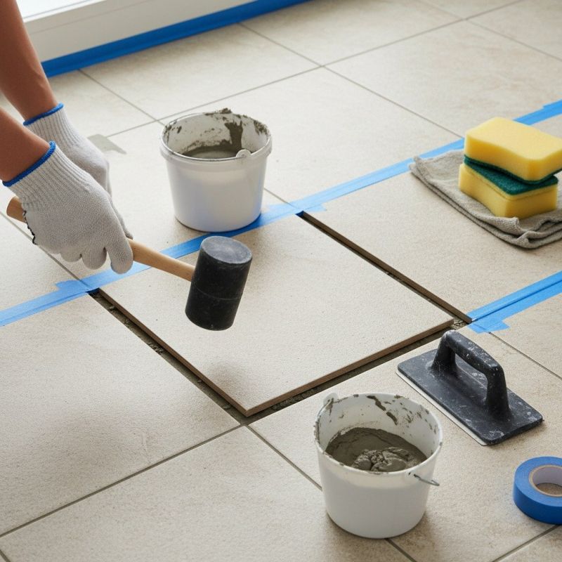 Marble Floor Repair detail