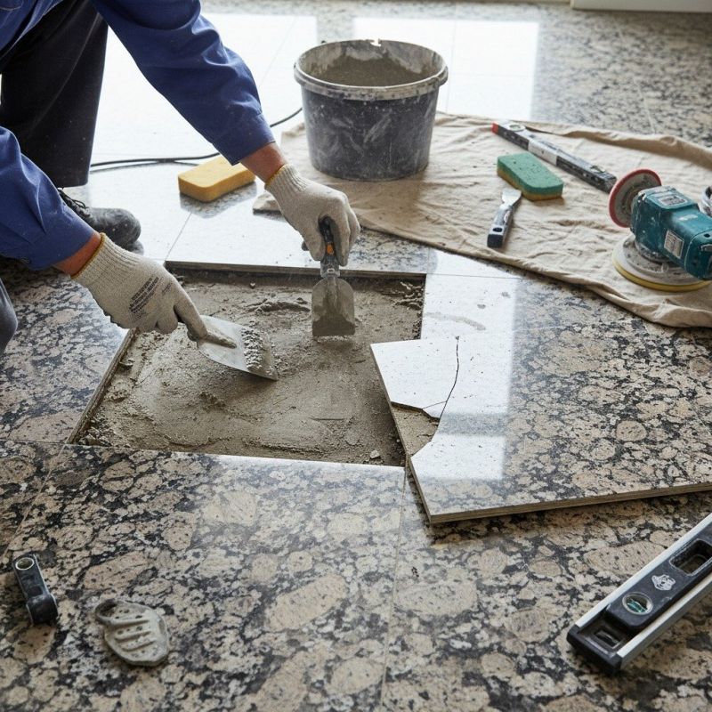 Marble Tile Repair detail