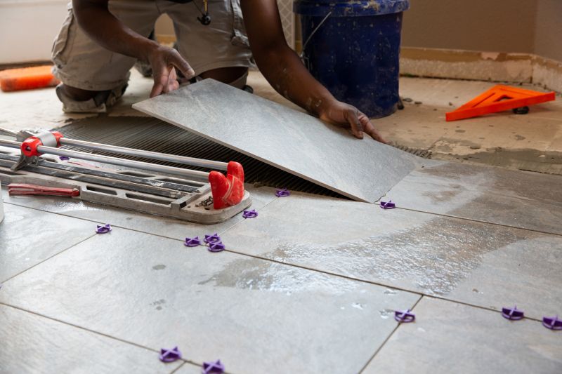 Travertine Tile Replacement detail