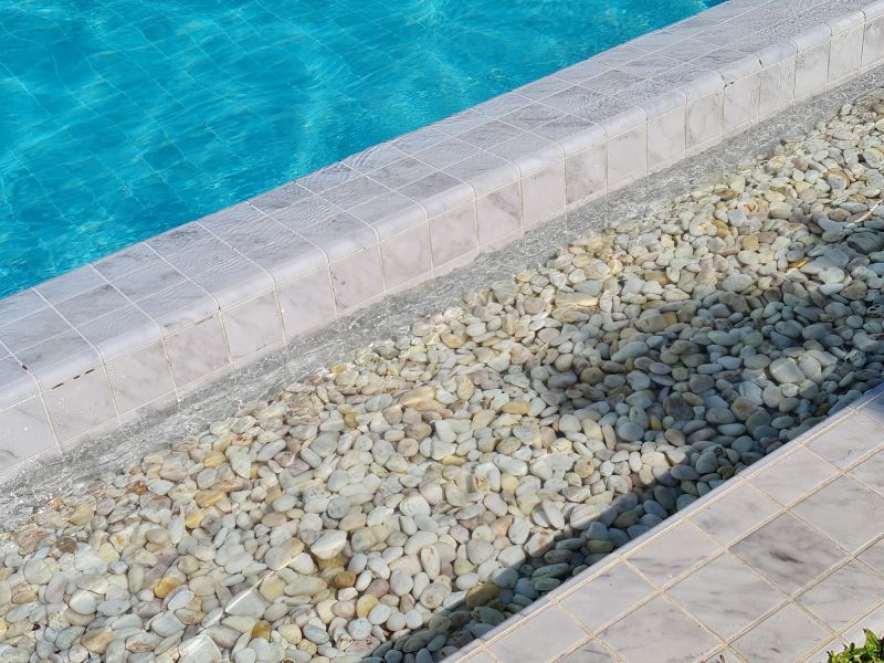Poolside Tile Installation